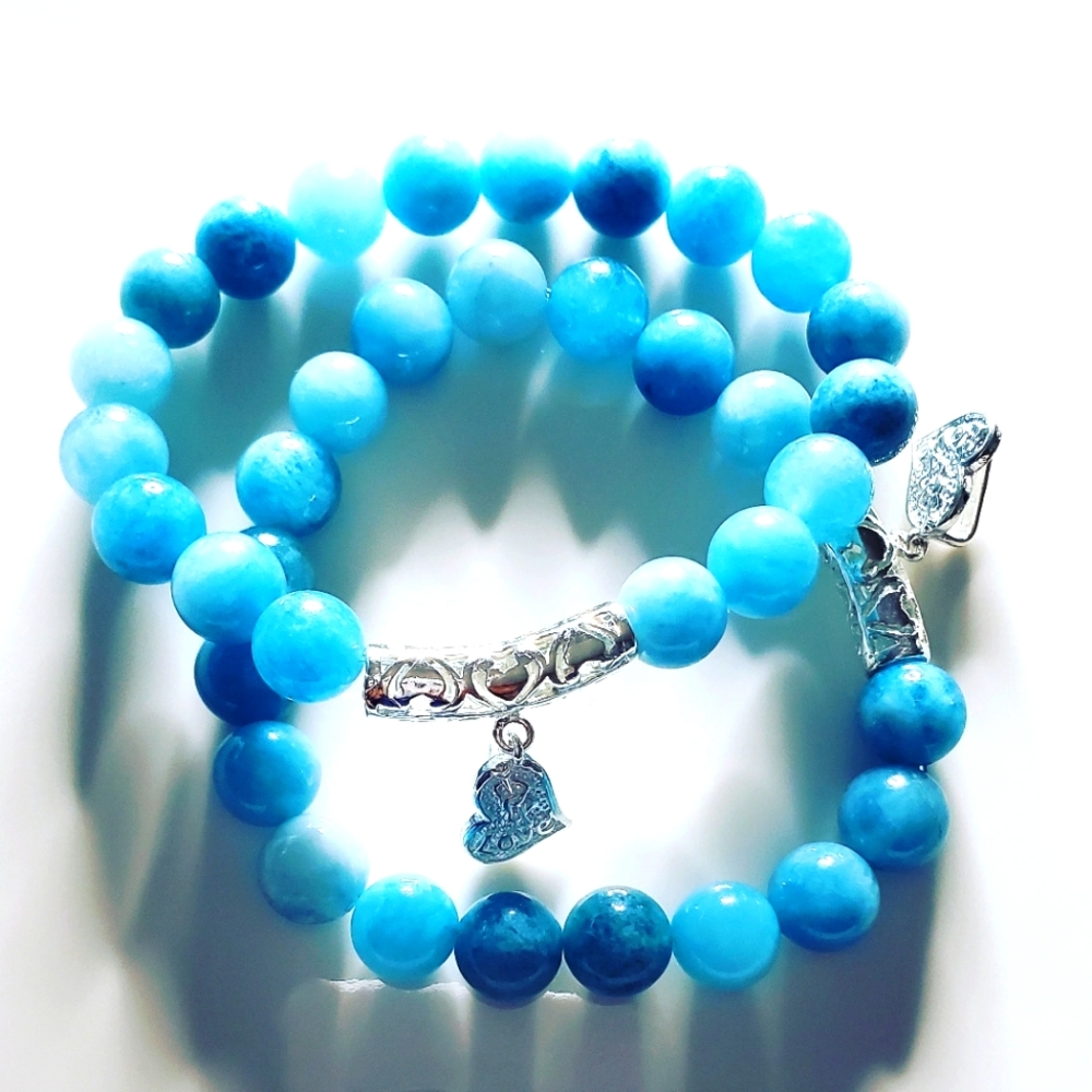 Bracelets, anklets, waist beads, and necklace